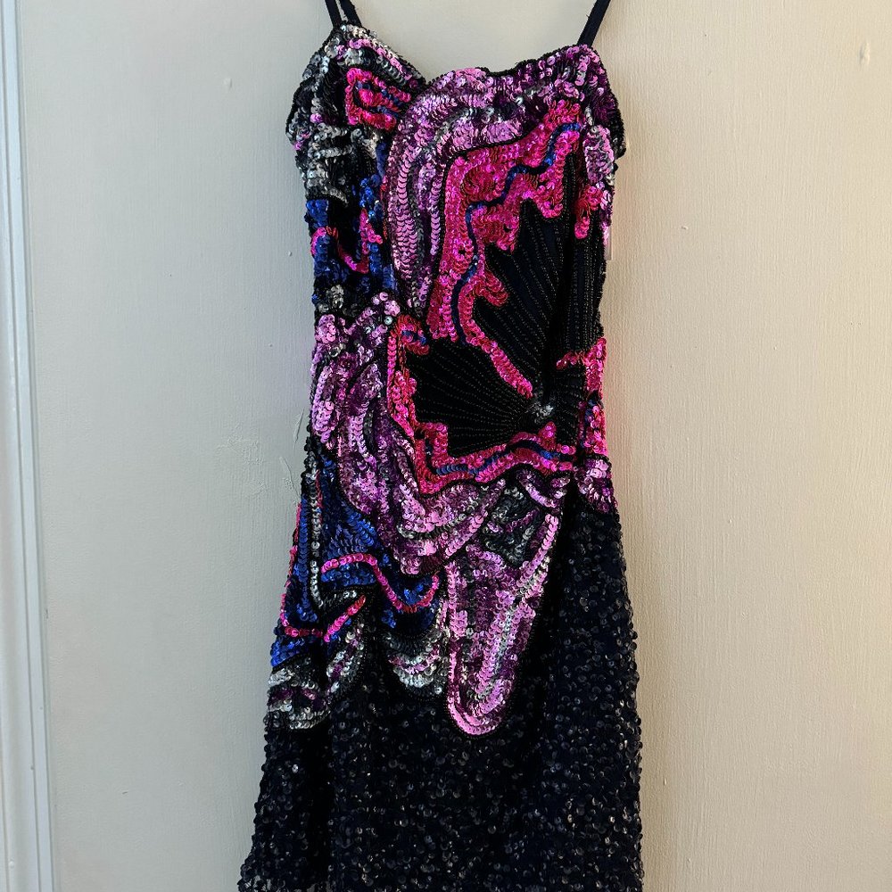 Nasty Gal Sequin Mini Dress | Size 4 | Beaded | Party | Cocktail